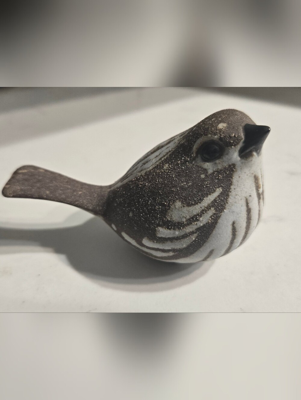 Vintage Anderson Pottery Design Studio Maine Ceramic Bird Wren Figurine